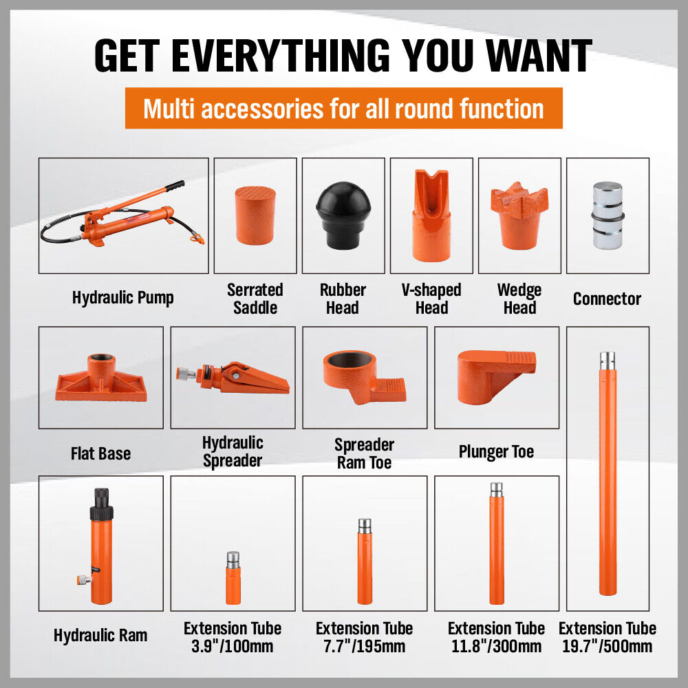 12T Porta Power Kit Hydraulic Ram — view 6