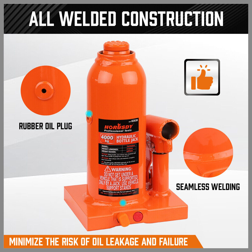 4-Ton 8000 LBs Hydraulic Bottle Jack — view 6