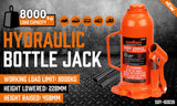 8-Ton 16000 LBs Hydraulic Bottle Jack — view 3