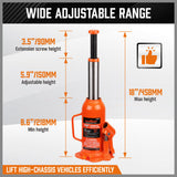 8-Ton 16000 LBs Hydraulic Bottle Jack — view 4