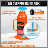 8-Ton 16000 LBs Hydraulic Bottle Jack — view 5