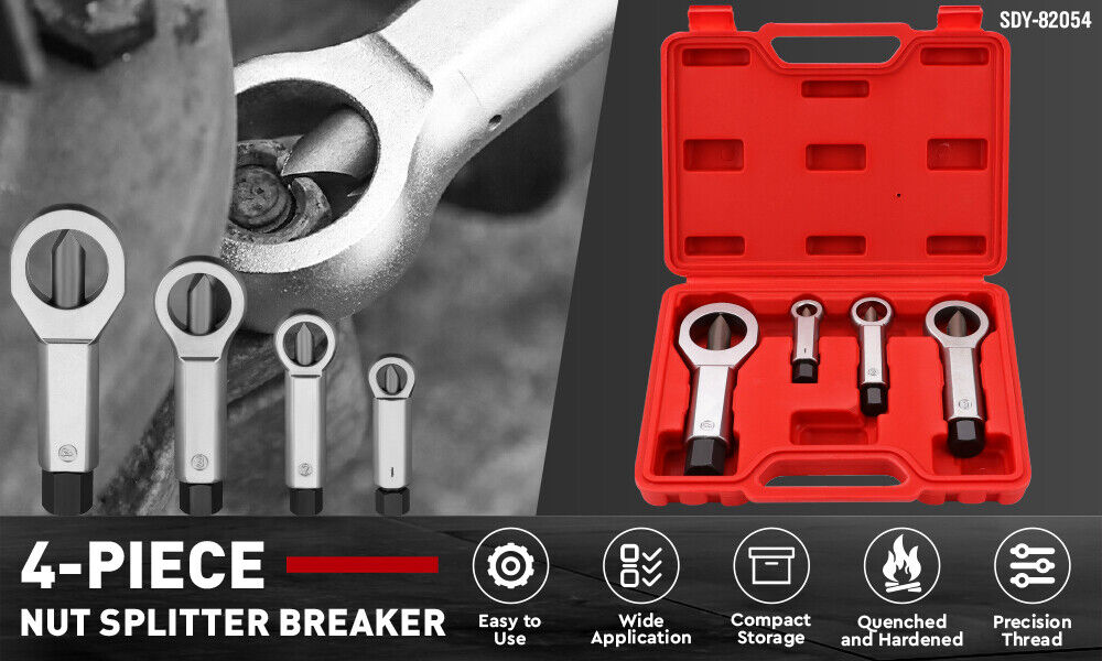 SEDY 4Pcs Metal Nut Splitter Kit — view 4