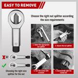 SEDY 4Pcs Metal Nut Splitter Kit — view 9