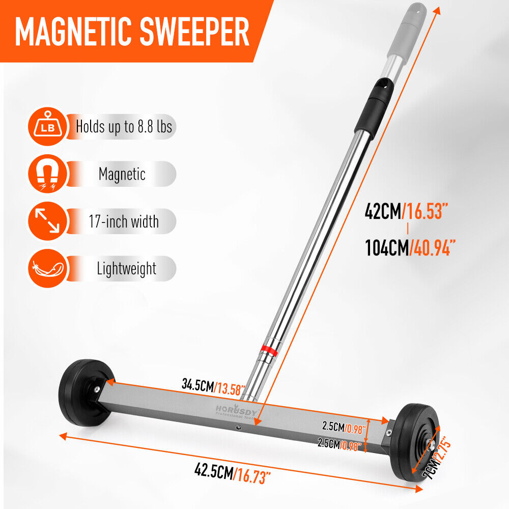 17inch Telescoping Magnetic Sweeper Magnet Broom — view 4