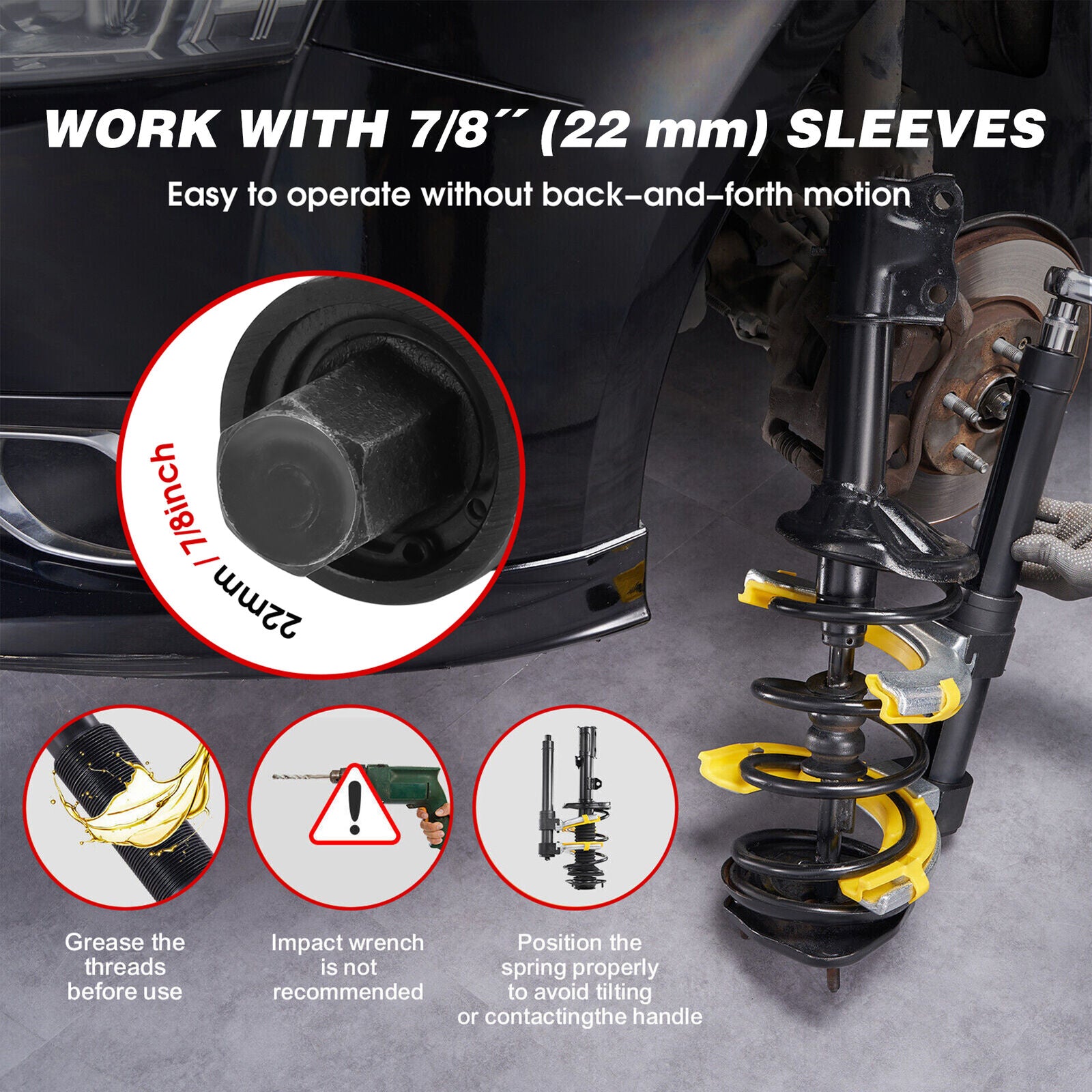 HORUSDY 4500Kg Macpherson Strut Coil Spring — view 9