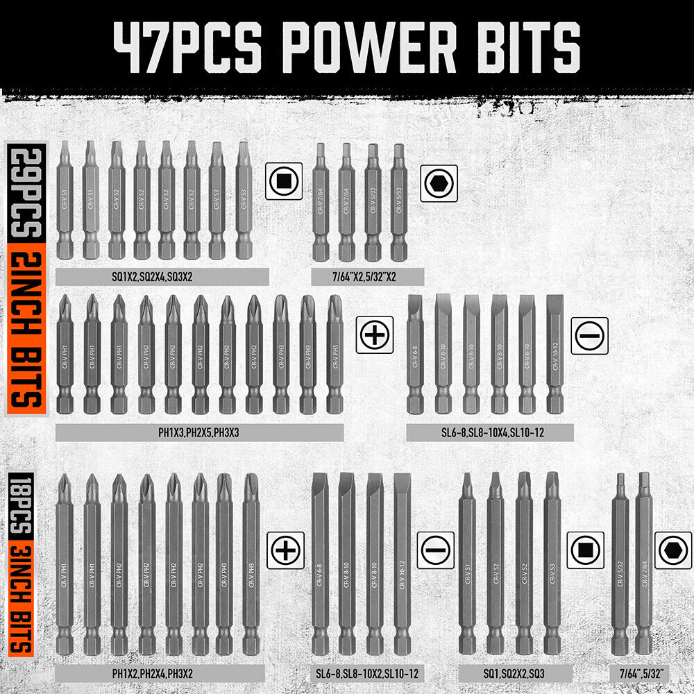 219-Piece Combination Security Bit Set Screwdriver — view 5