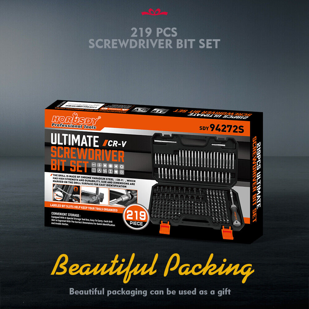 219-Piece Combination Security Bit Set Screwdriver — view 11