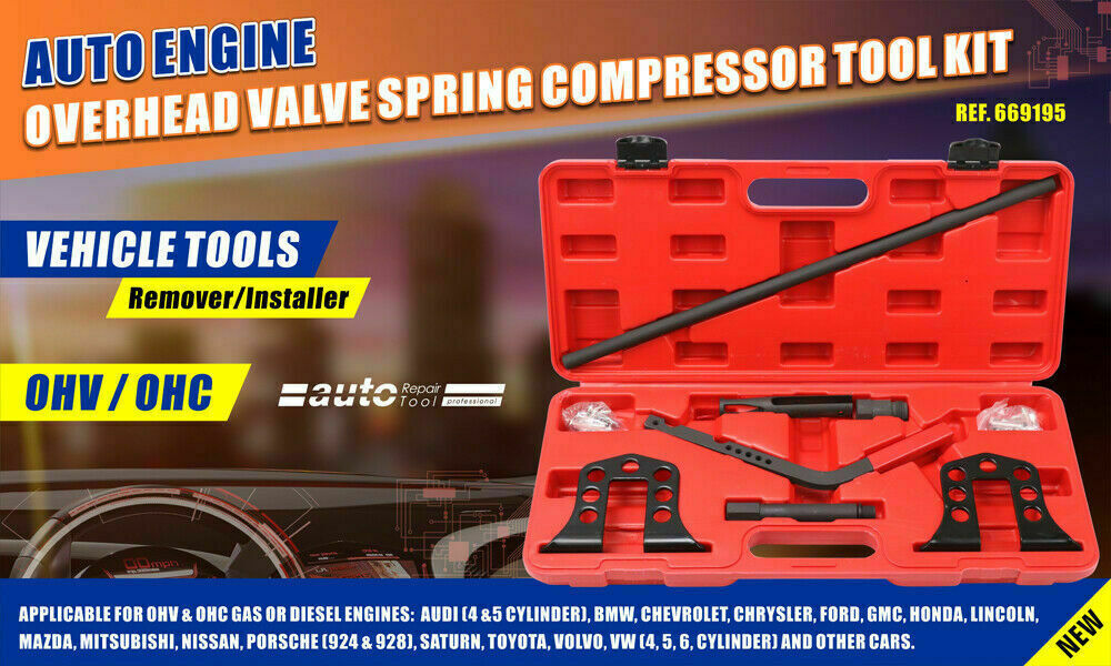 Overhead valve spring compressor kit — view 3