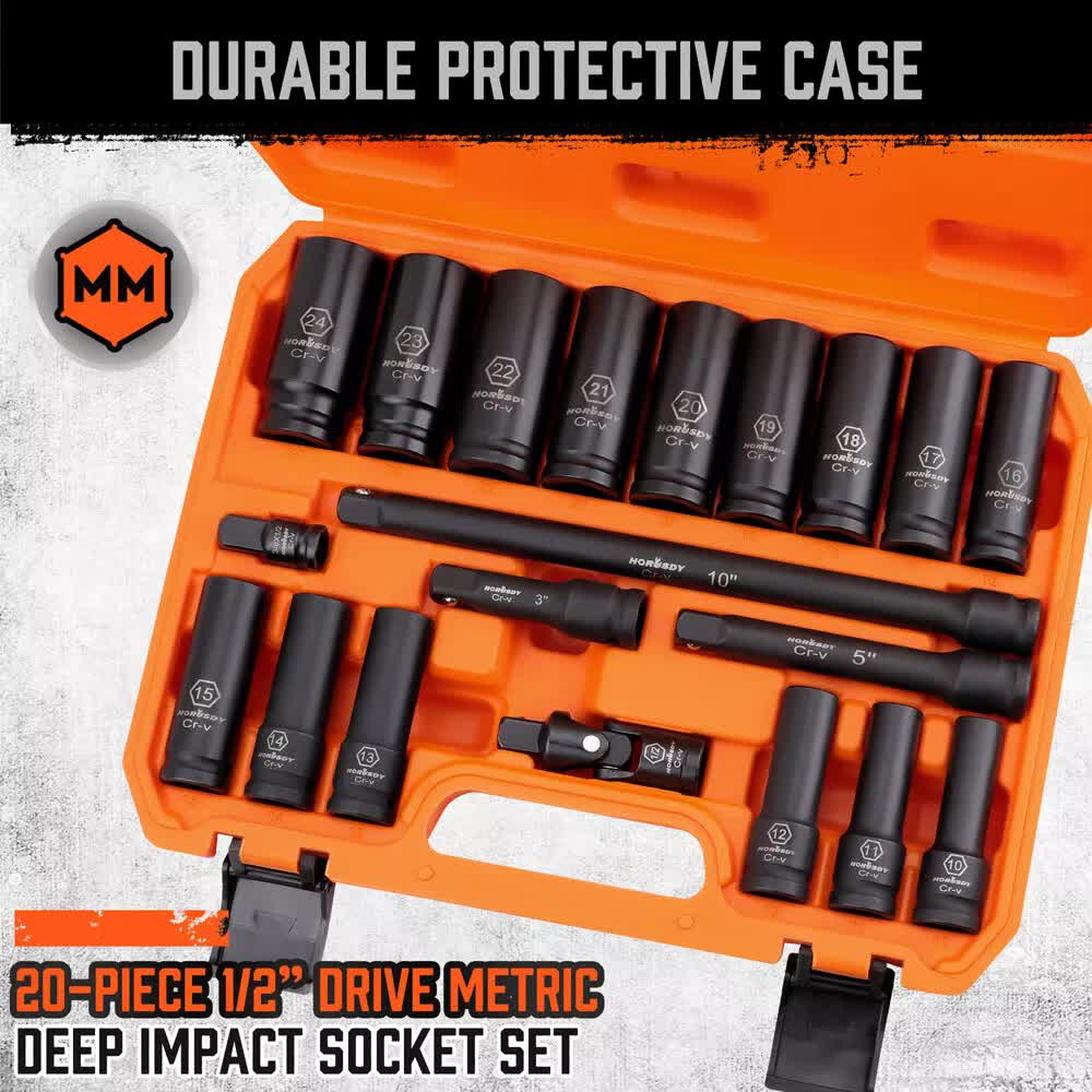 19pc Deep Impact Socket Set 1/2in — view 4