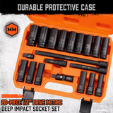 19pc Deep Impact Socket Set 1/2in — view 4
