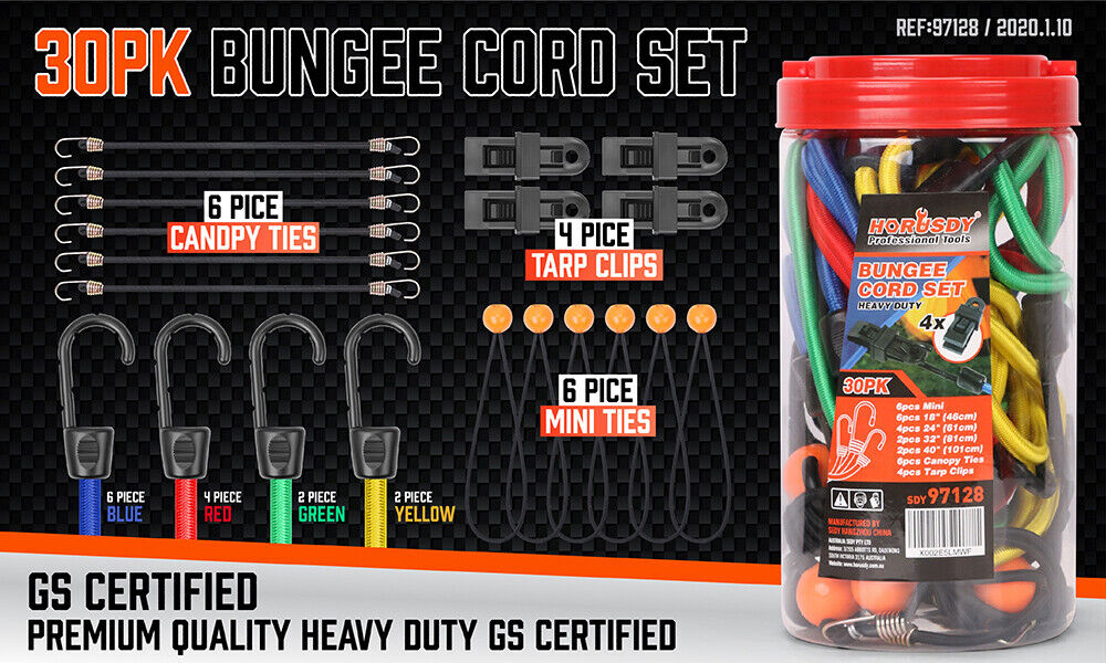 30-piece Bungee Cord Assortment — view 3