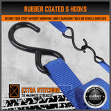 10Pcs Ratchet Tie Down Straps 997KG — view 4