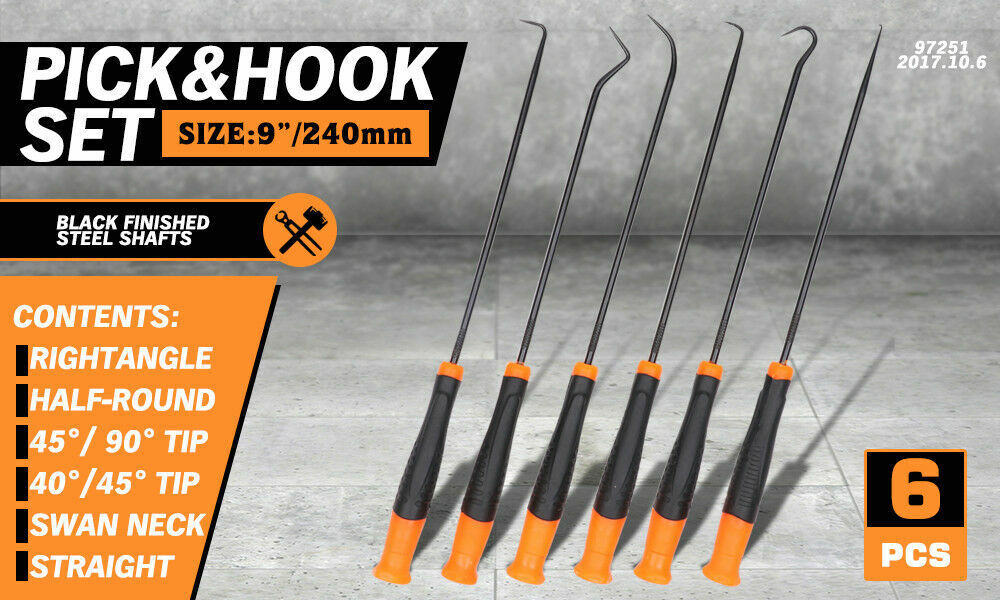 6pc Extra Long Pick and Hook Set — view 3
