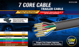 10m 7 core trailer wire cable — view 3