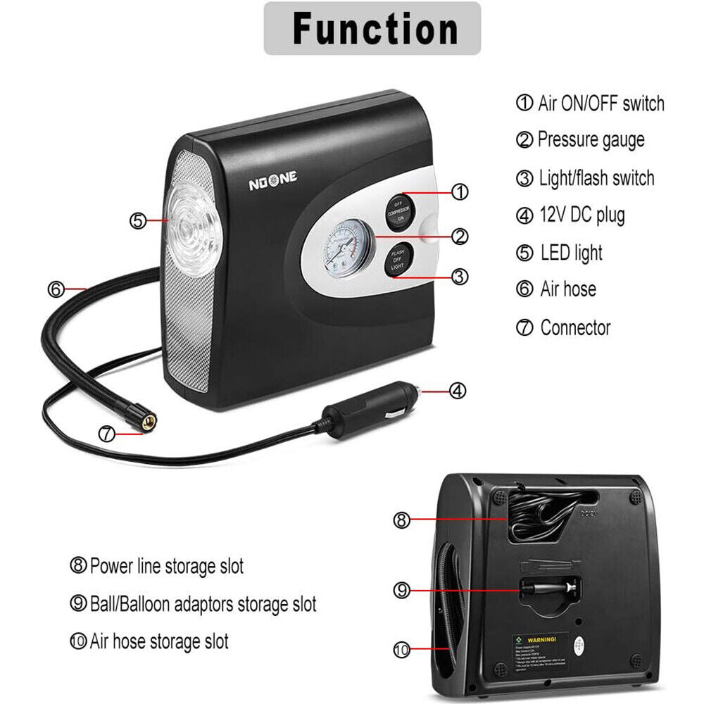 NOONE 3 IN 1 Air Compressor — view 5
