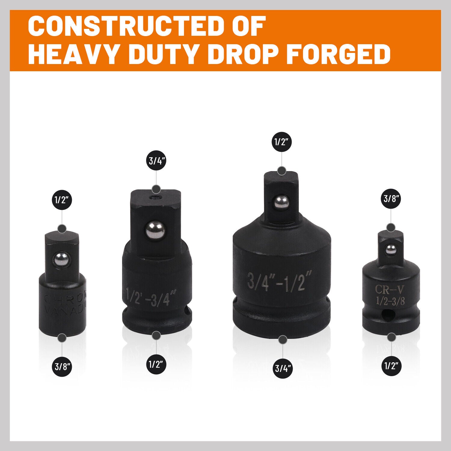 8pc Impact Socket Reducer Set — view 6