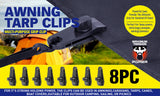 8pc awning tarp clamp set — view 3