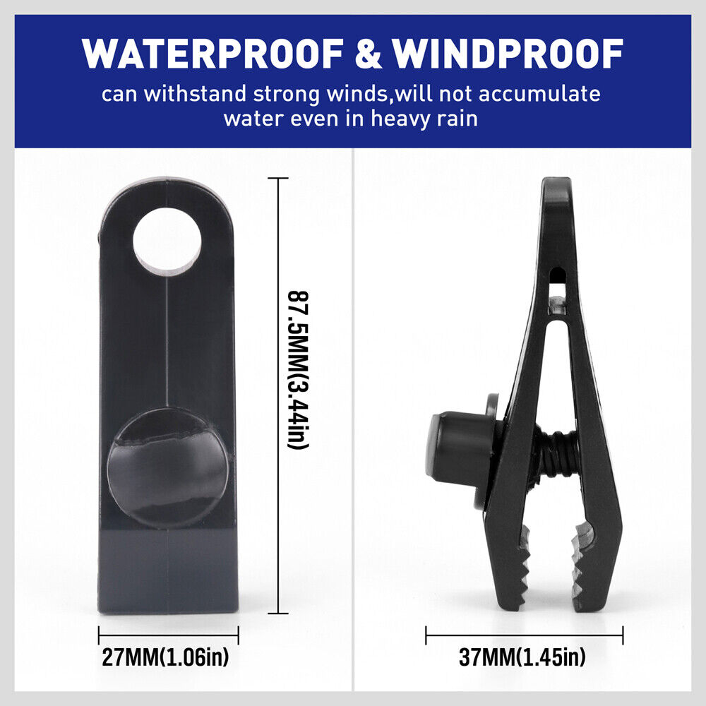 8pc awning tarp clamp set — view 5