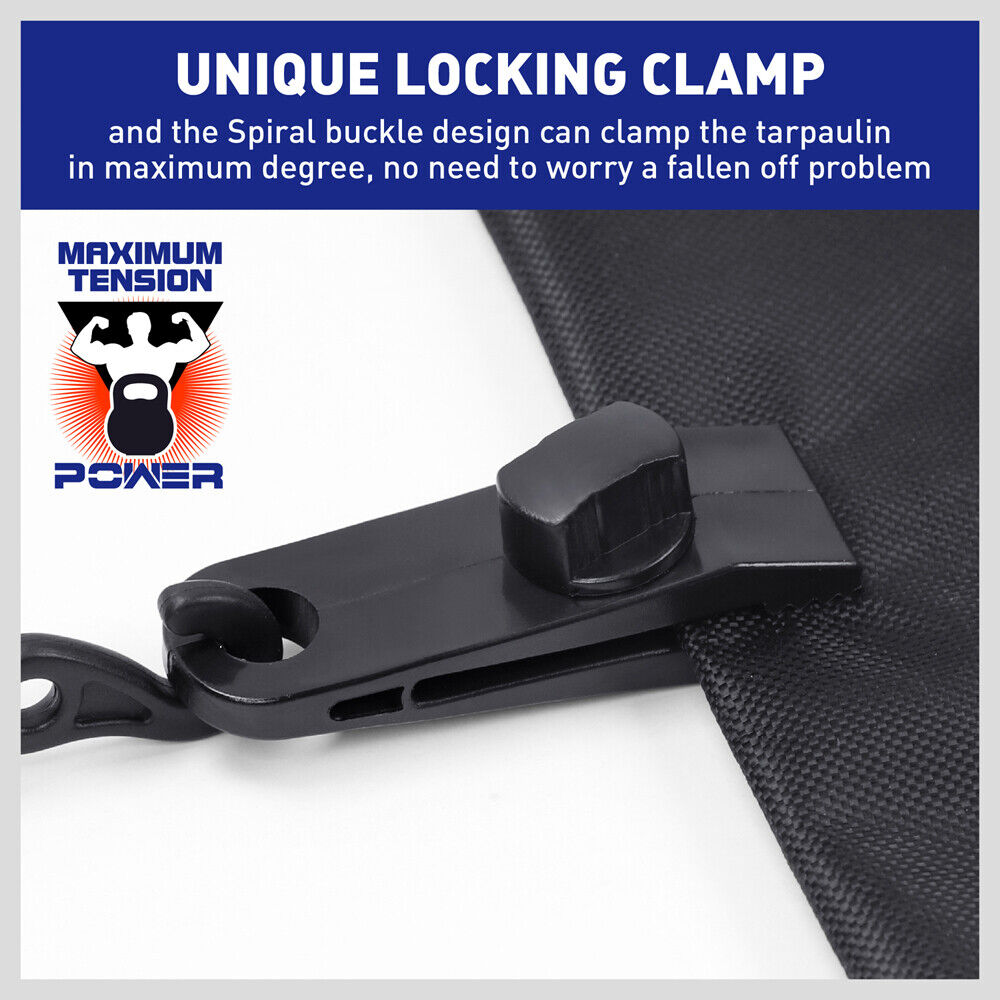 8pc awning tarp clamp set — view 7