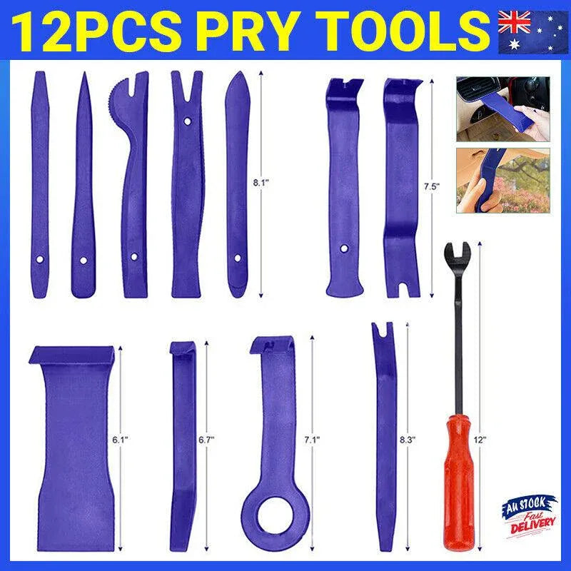 12 piece car trim removal tool kit — view 2