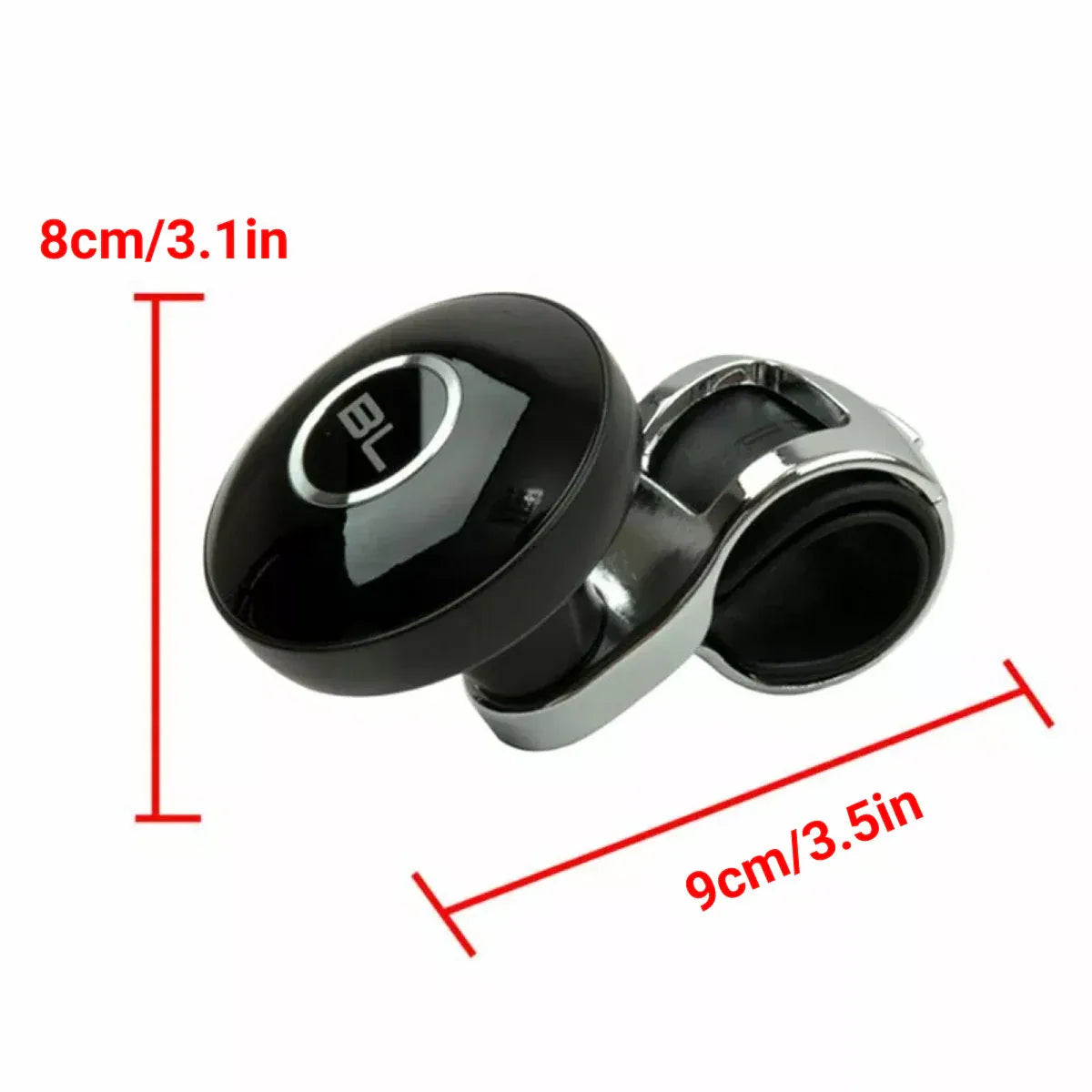 Universal Black Metal Steering Wheel — view 4
