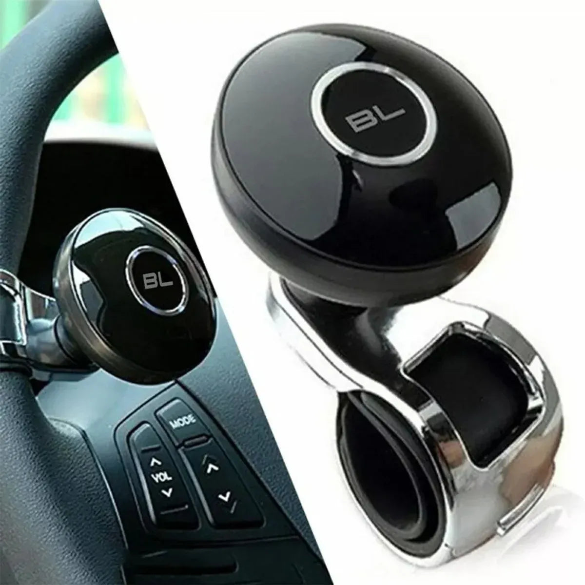 Universal Black Metal Steering Wheel — view 10