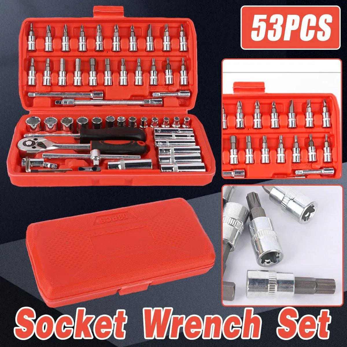 53PCS Metric Deep Socket Set — view 2