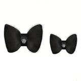 Black Bowknot Plush Car Neck — view 4