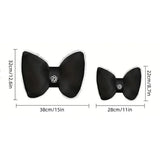 Black Bowknot Plush Car Neck — view 5