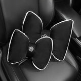 Black Bowknot Plush Car Neck — view 6