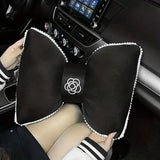 Black Bowknot Plush Car Neck — view 12