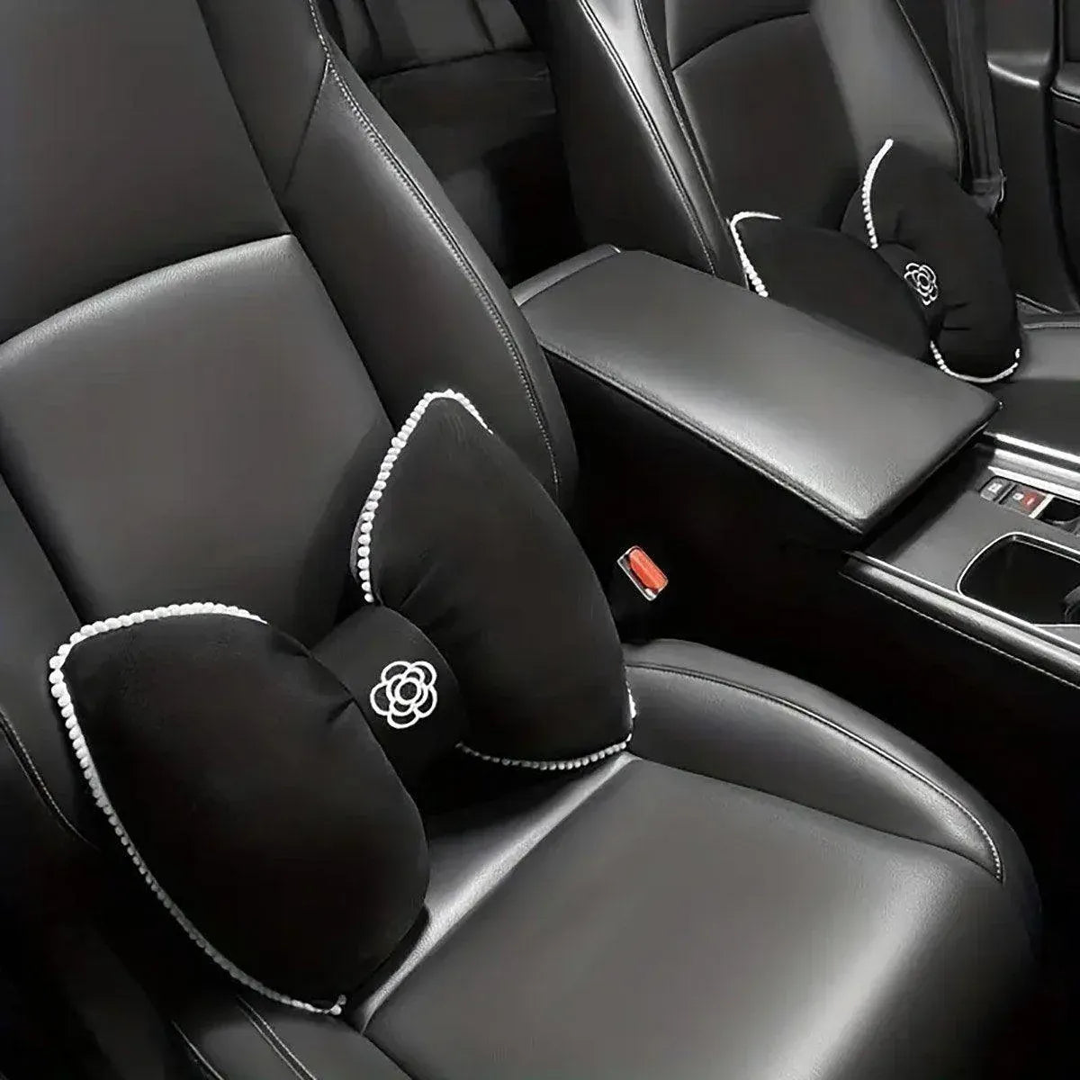 Black Bowknot Plush Car Neck — view 14