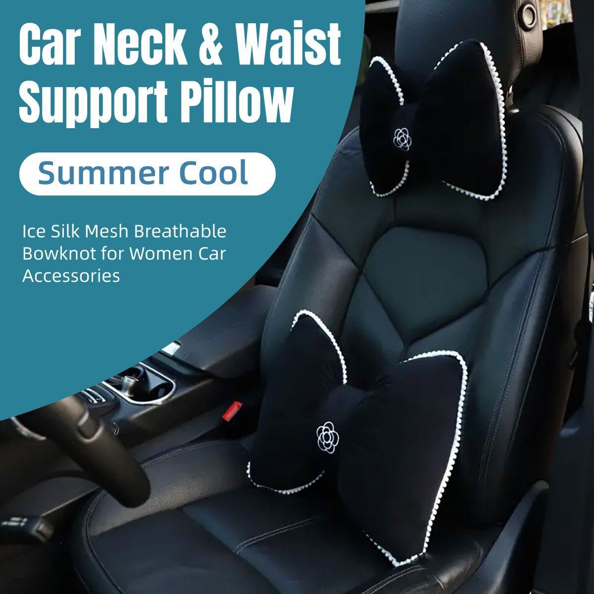 Black Bowknot Plush Car Neck — view 16