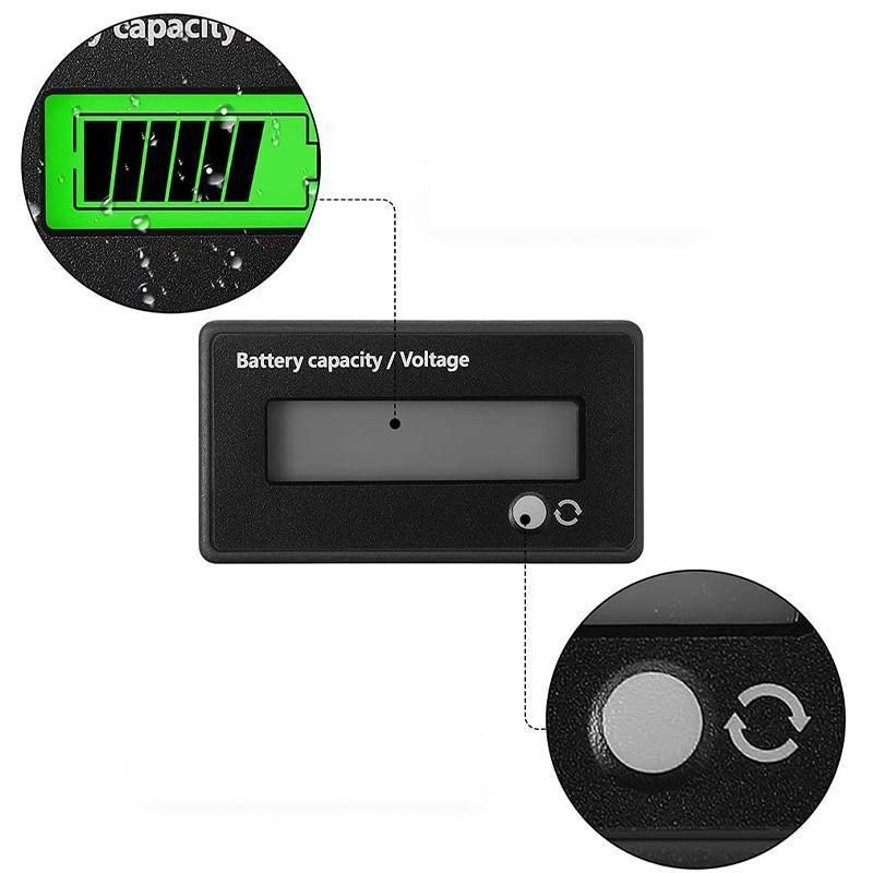 Lcd 12V-48V Battery Capacity Indicator — view 4