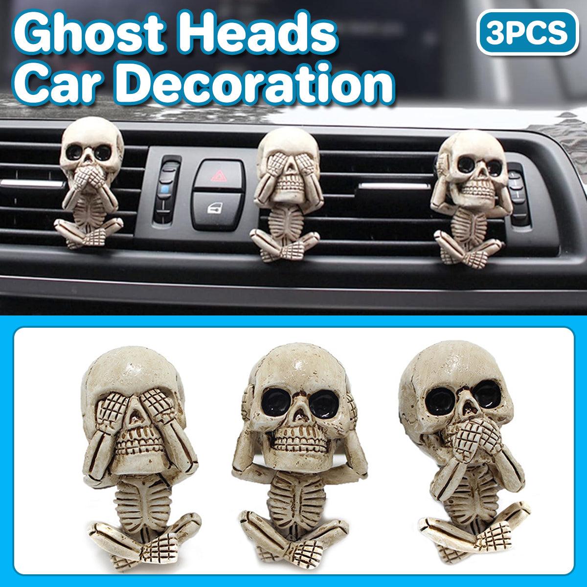 3pcs Ghost Head Car Decoration — view 2