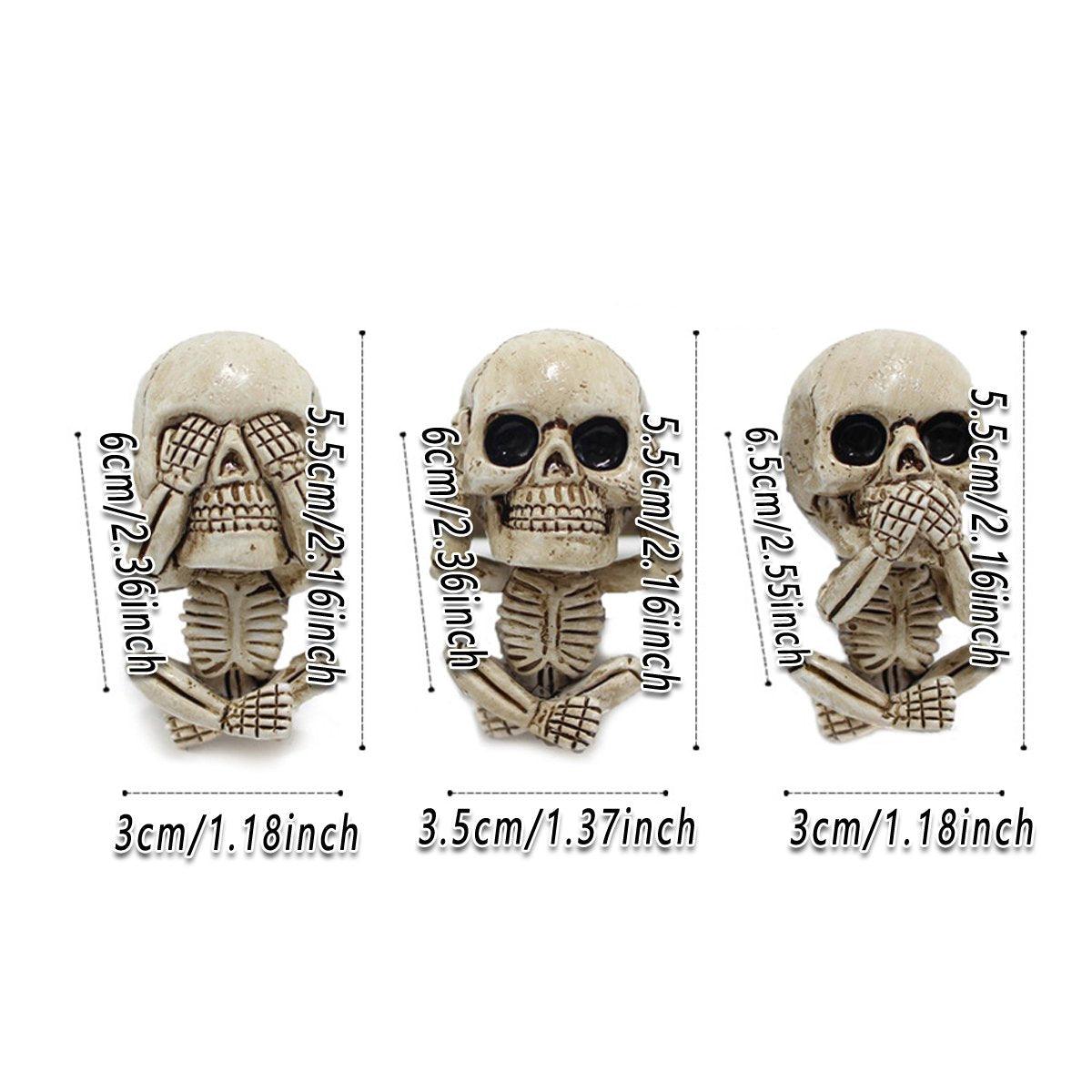3pcs Ghost Head Car Decoration — view 4