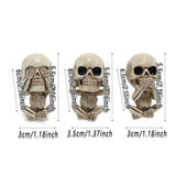 3pcs Ghost Head Car Decoration — view 4