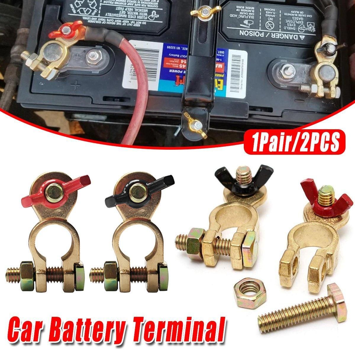 2pcs Car Battery Clamp Connector — view 2