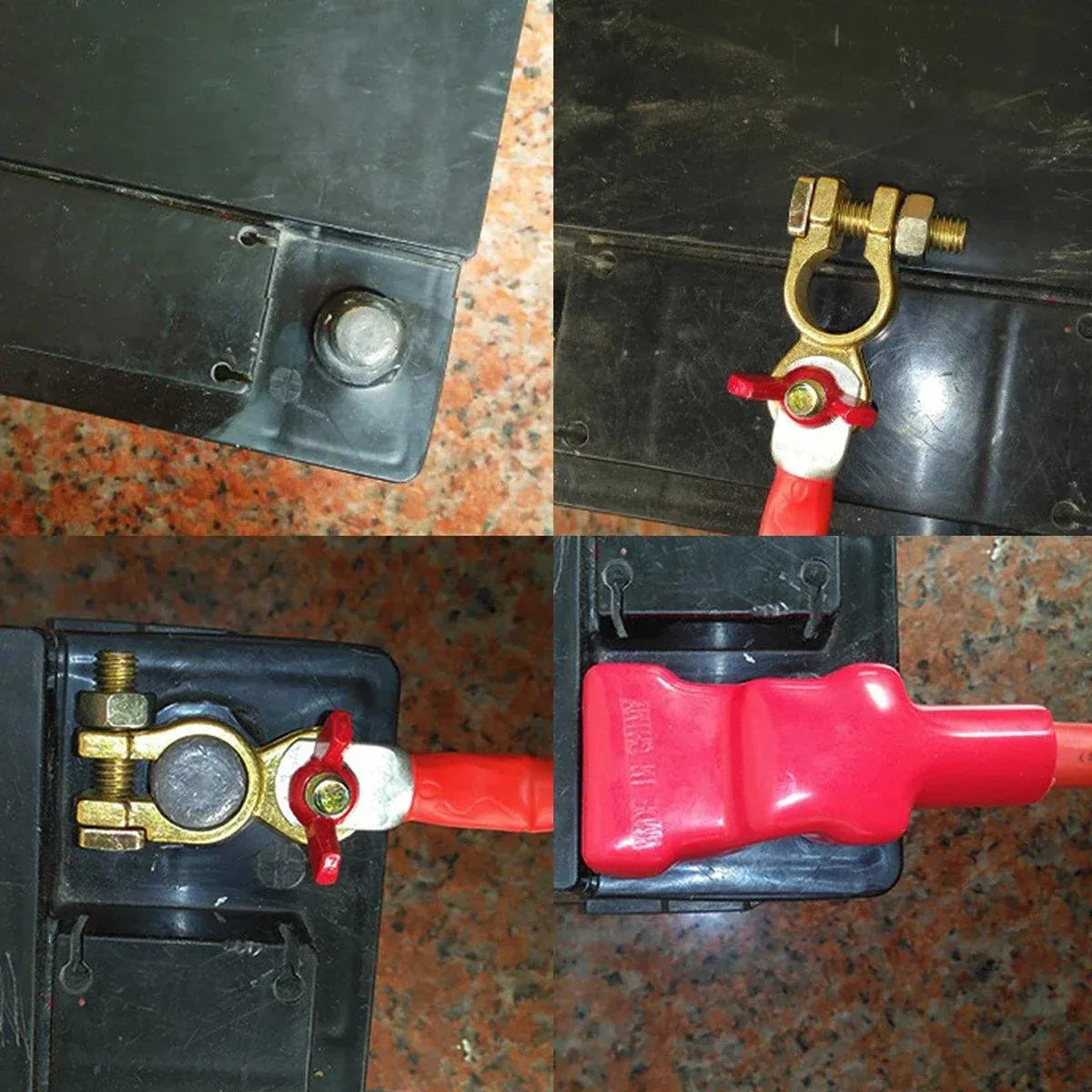 2pcs Car Battery Clamp Connector — view 7