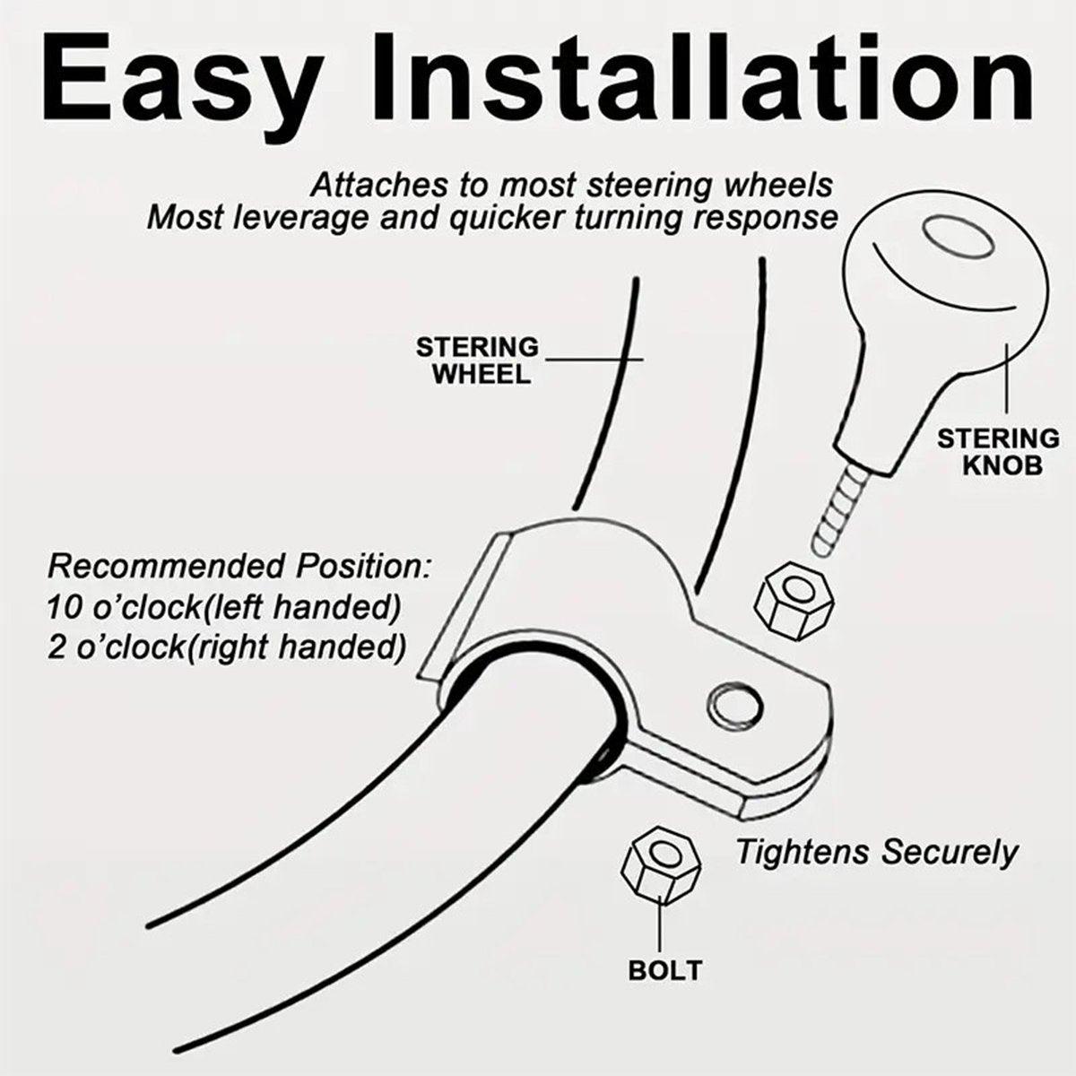 2PCS Car Steering Wheel Booster — view 6