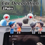 2pairs Cute Couple Car Interior — view 2