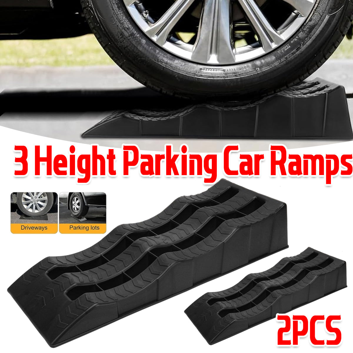 2pcs Plastic Three Step Parking — view 2