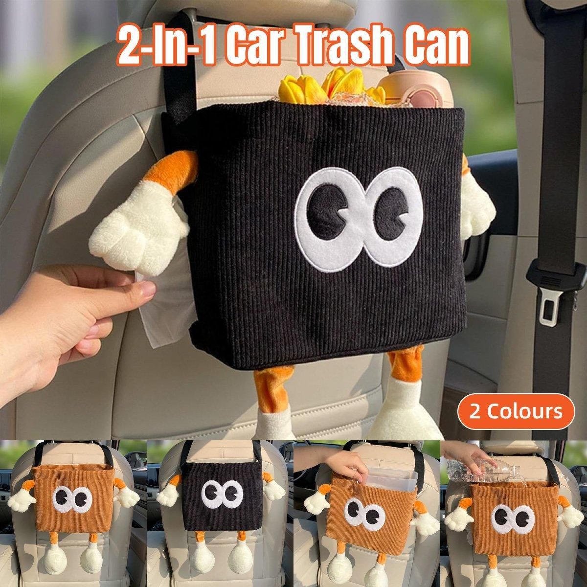 2-in-1 Car Wastebasket and Tissue — view 3