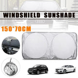 Car Windshield Sunshade Foldable 150×70cm — view 2