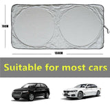 Car Windshield Sunshade Foldable 150×70cm — view 4