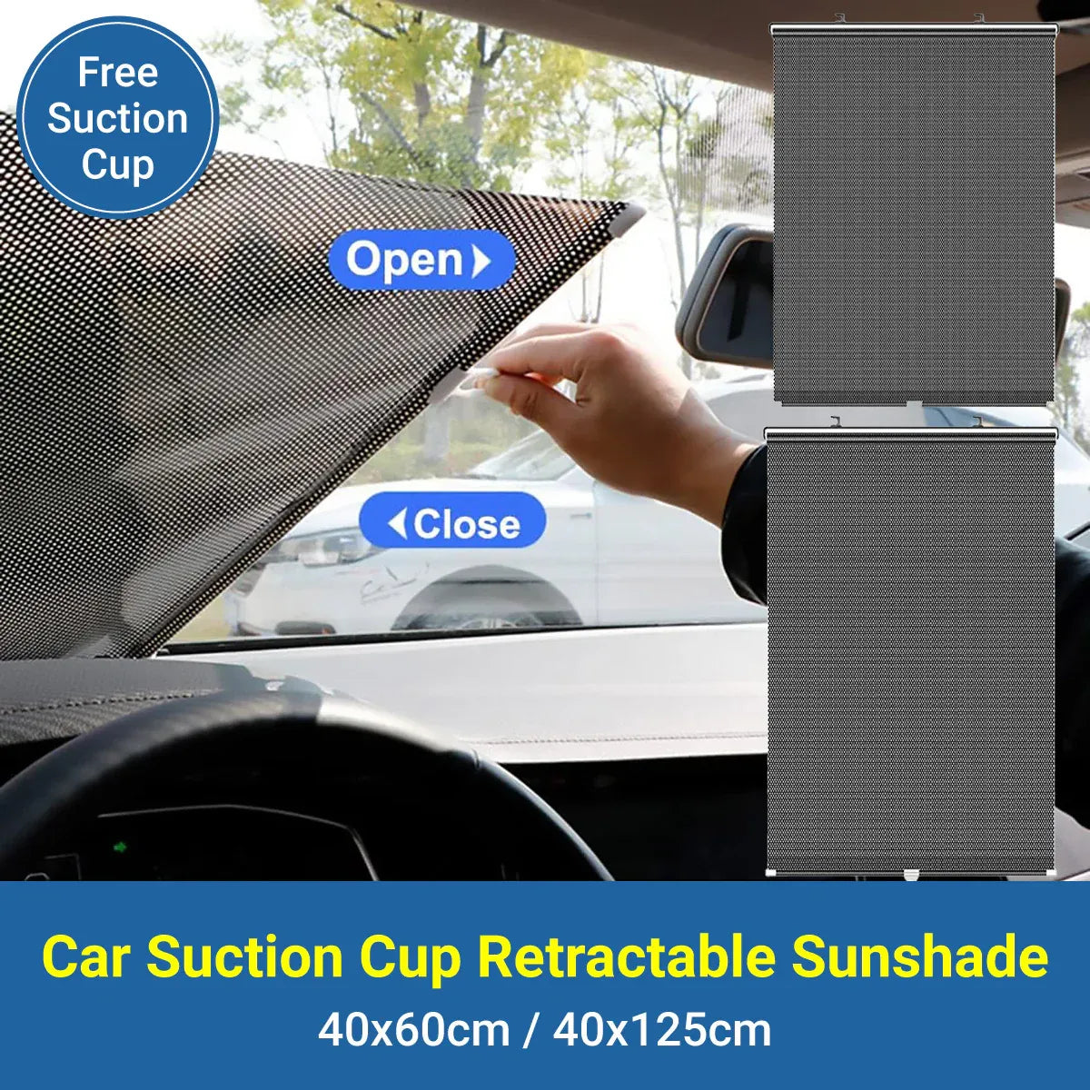 Car Window Sun Shade Retractable — view 3
