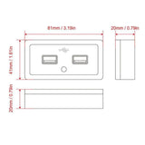 Dual USB Car Charger Socket — view 4