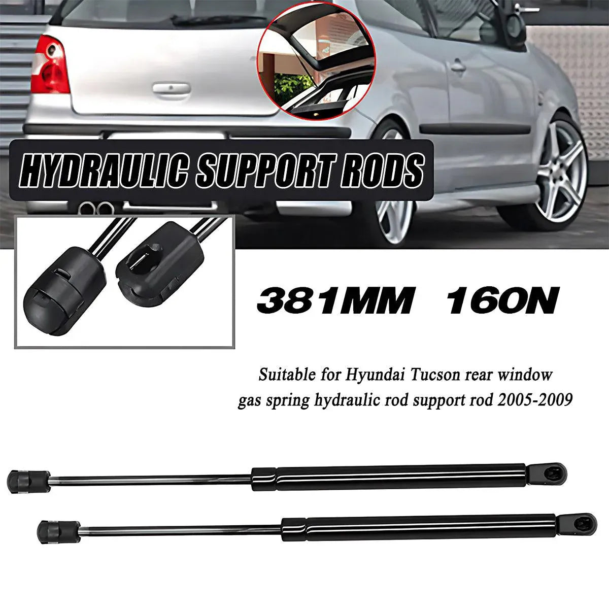 2x Gas Struts for Hyundai — view 2