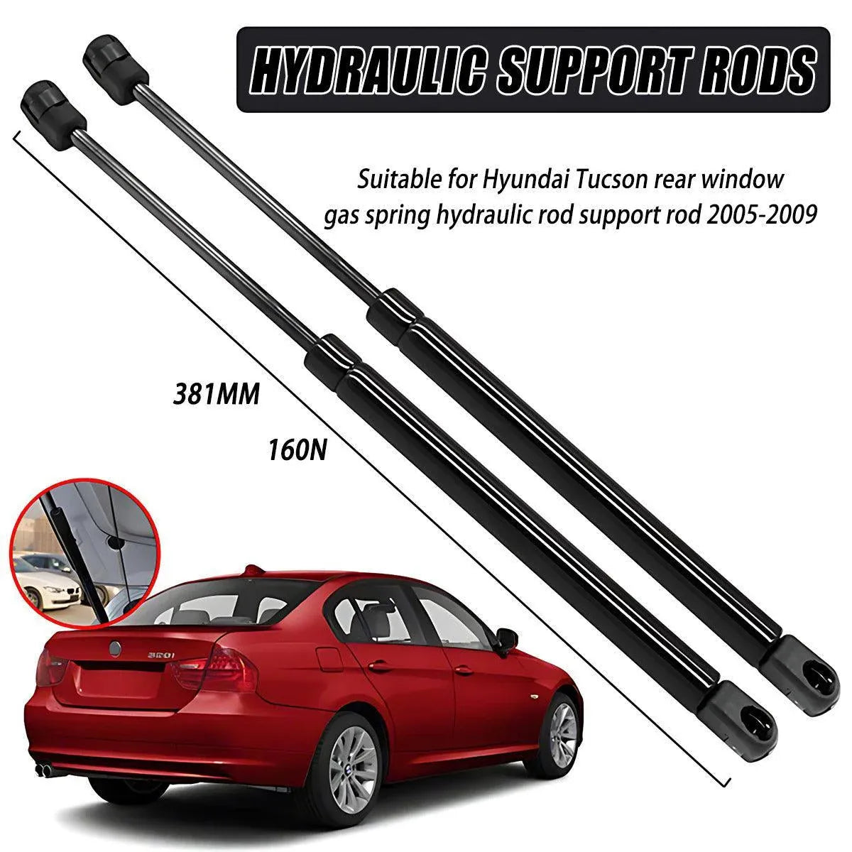 2x Gas Struts for Hyundai — view 4