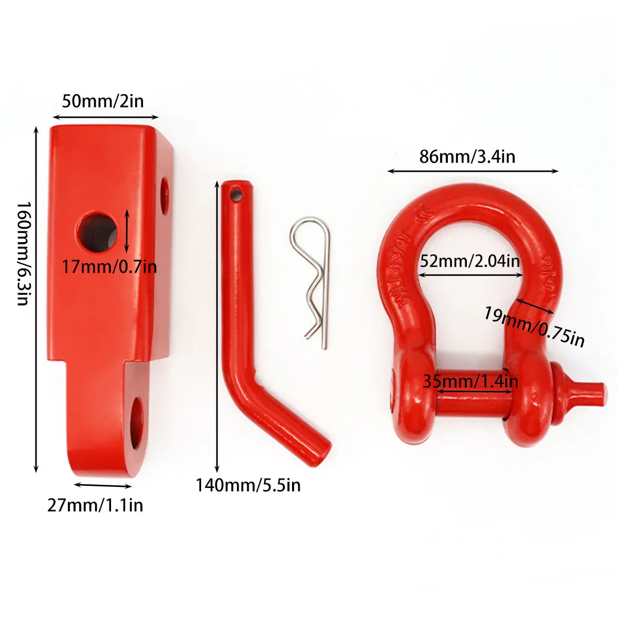 Red Trailer Arm Off Road — view 4
